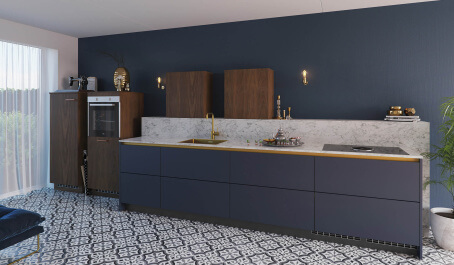 Keuken Atlas Trend indigoblauw
