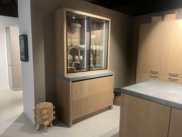 Showroomkeuken Aerdenhout Grijs Eiken Buffetkast